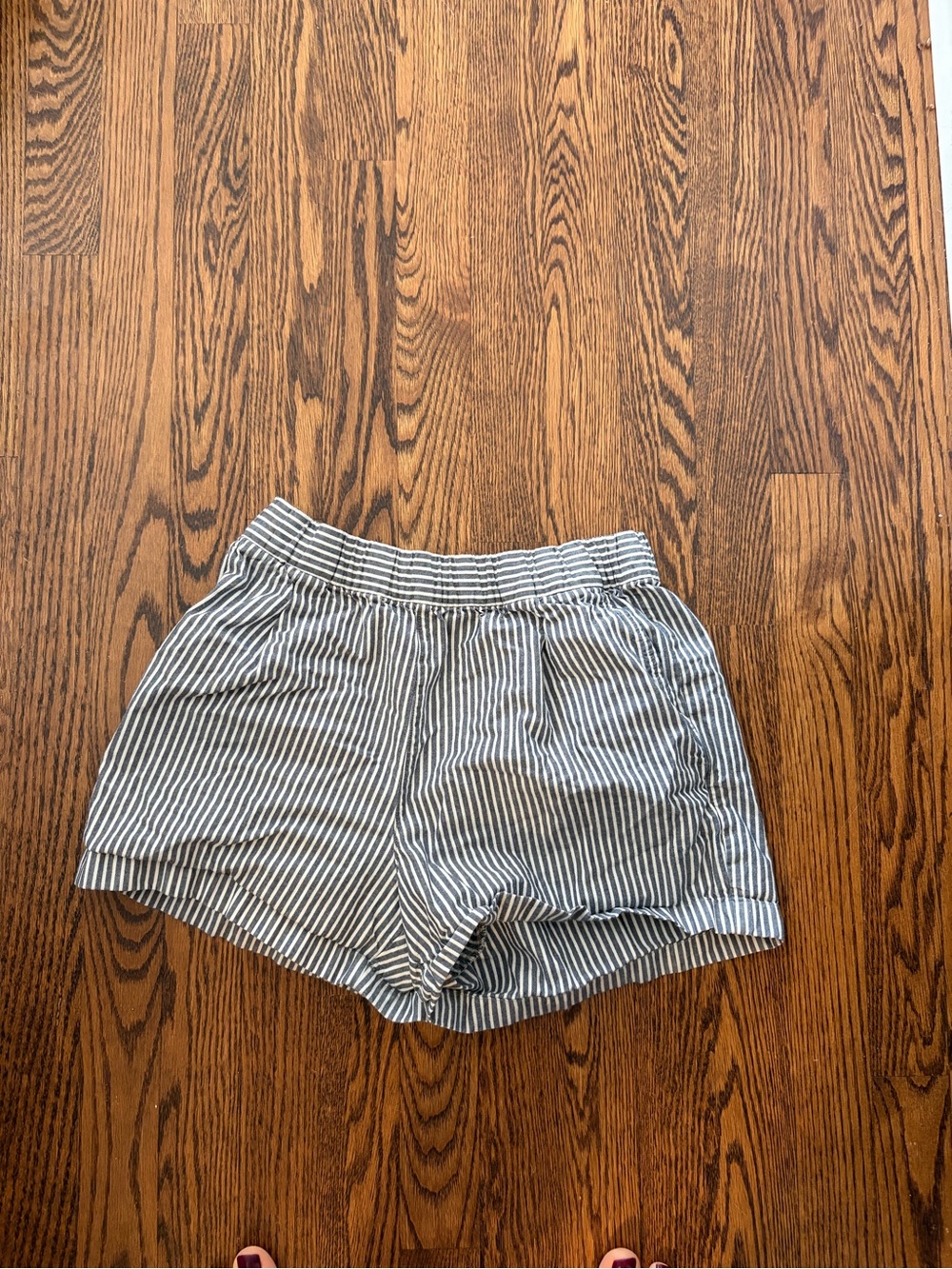 Uniqlo 100% Cotton Shorts- Blue/White